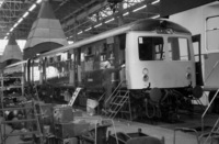 Class 105 DMU at Swindon Works