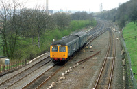 Class 105 DMU at Mirfield East Junction