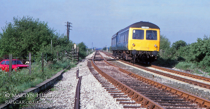 Class 105 DMU at Farington Curve