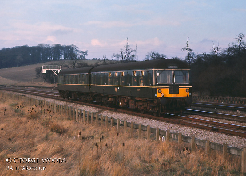 Class 105 DMU at Hadley Wood