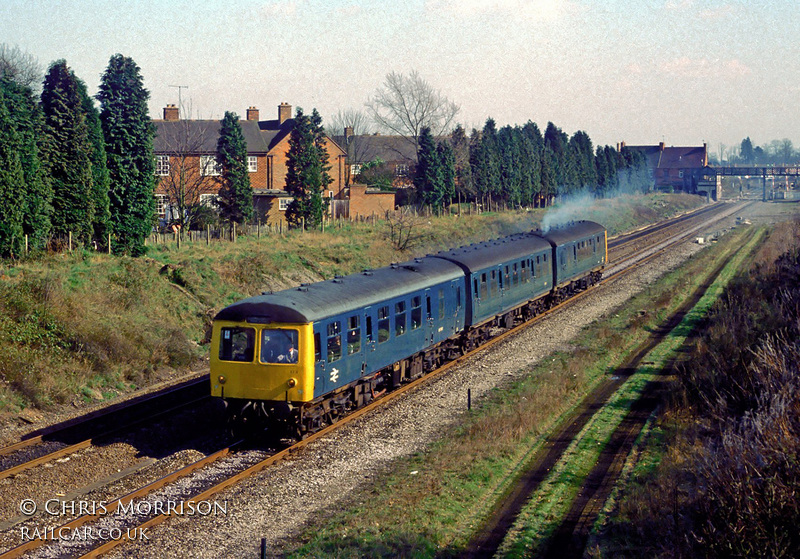 Class 105 DMU at Bentley Heath