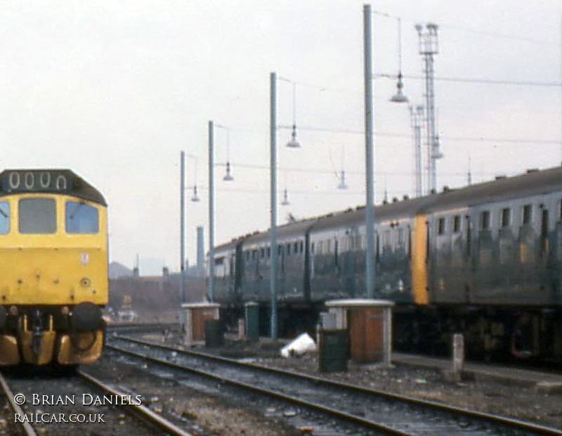 Class 105 DMU at Newton Heath depot