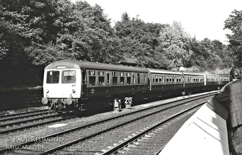 Class 105 DMU at Princes Street Gardens