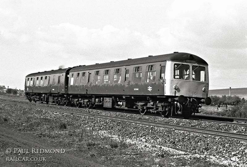 Class 105 DMU at south of Langley Mill