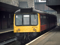 Class 107 DMU at Haymarket