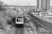 Class 107 DMU at Paisley Canal