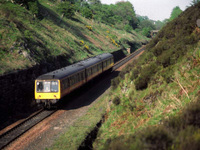 Class 107 DMU at Barrhead