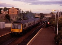 Class 107 DMU at Inverkeithing