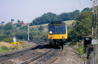 Class 107 DMU at Greenfoot