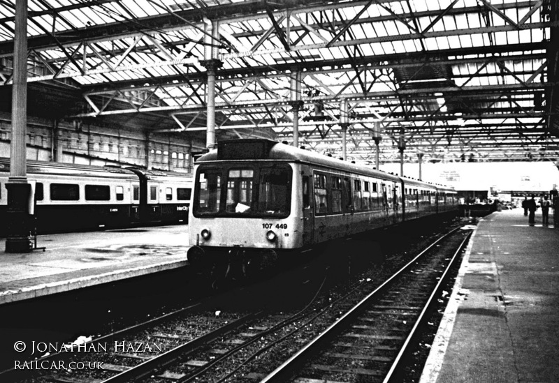 Class 107 DMU at Edinburgh Waverley