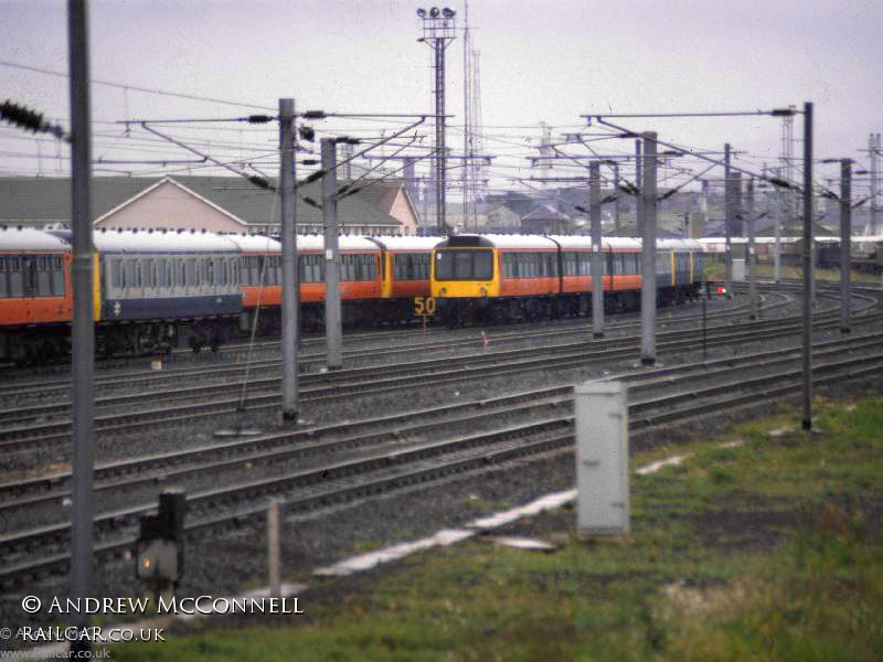 Class 107 DMU at Falkland Yard