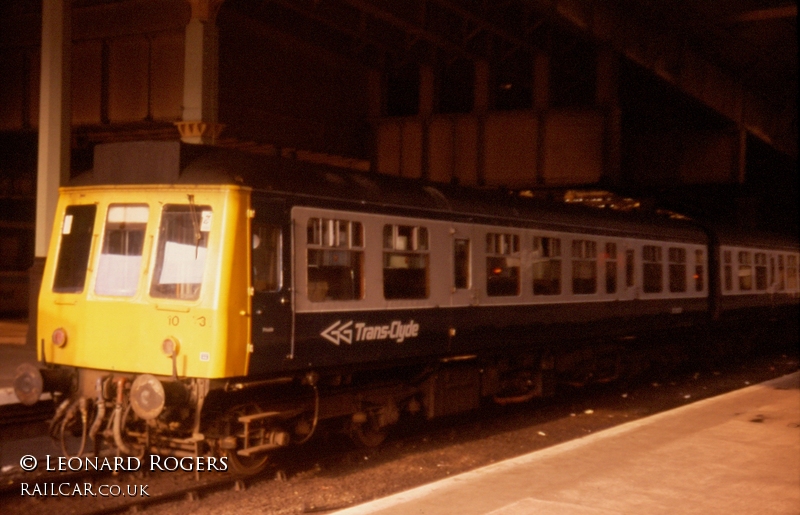 Class 107 DMU at Edinburgh Waverley