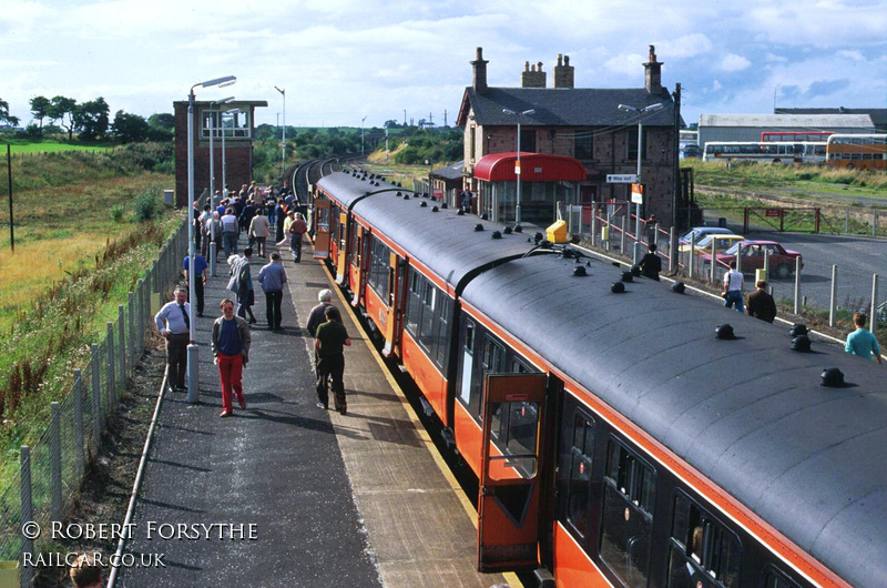 Class 107 DMU at Auchinleck