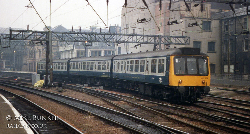 Class 107 DMU at Glasgow Central