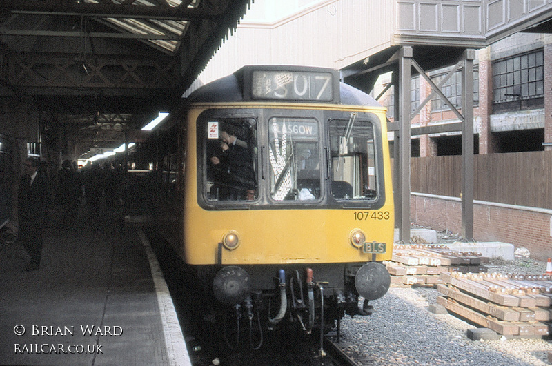 Class 107 DMU at Edinburgh Waverley