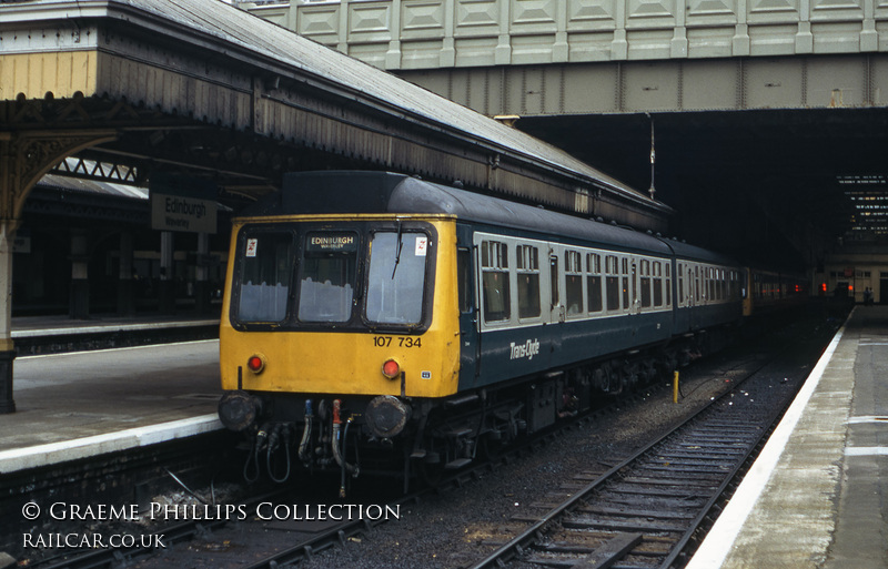 Class 107 DMU at Edinburgh Waverley