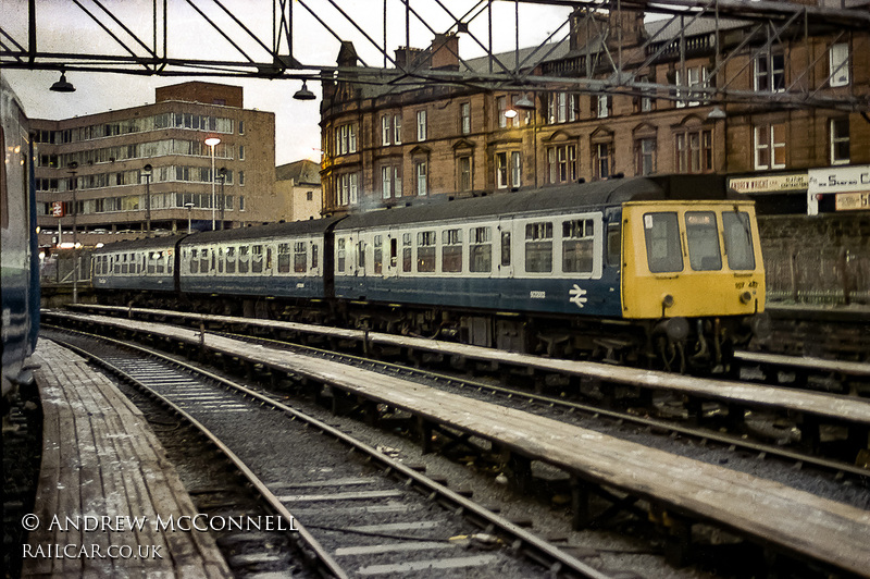 Class 107 DMU at Kyle Street stabling point, Ayr