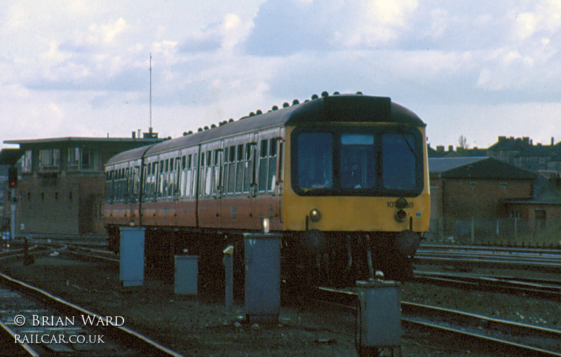 Class 107 DMU at Eastfield depot