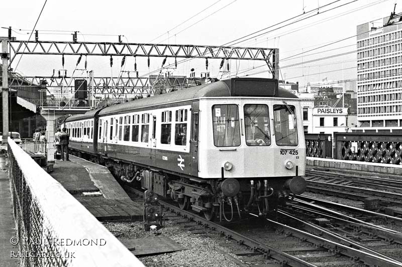 Class 107 DMU at Glasgow Central