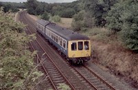 Class 108 DMU at Cuddington