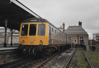 Class 108 DMU at Morecambe