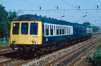 Class 108 DMU at Levenshulm