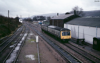 Class 108 DMU at Abergavenny