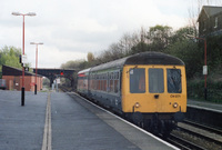 Class 108 DMU at Hunts Cross