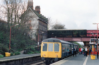 Class 108 DMU at Hunts Cross