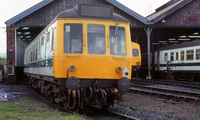 Class 108 DMU at Llandudno Junction depot