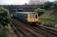 Class 108 DMU at Edge Lane Junction