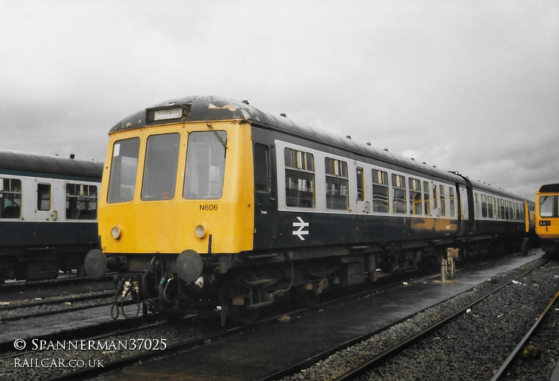 Class 108 DMU at Newton Heath depot