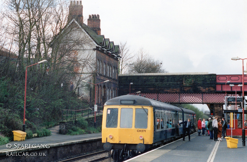 Class 108 DMU at Hunts Cross