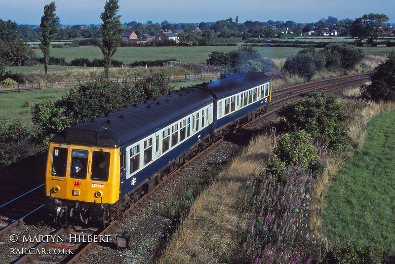 Class 108 DMU at Farington Curve