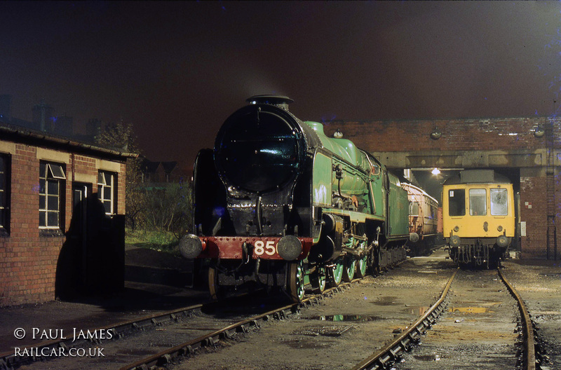 Class 108 DMU at Northwich depot