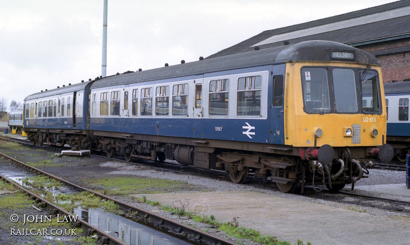 Class 108 DMU at Chester depot