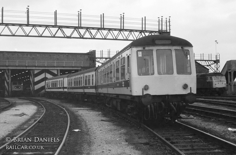 Class 108 DMU at Longsight depot