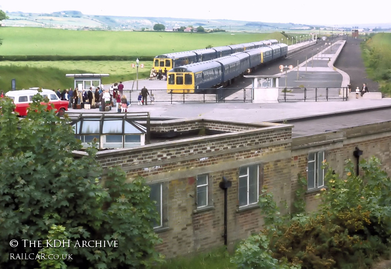 Class 110 DMU at Filey Holiday Camp