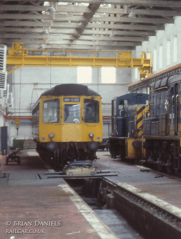 Class 110 DMU at Hammerton Street depot