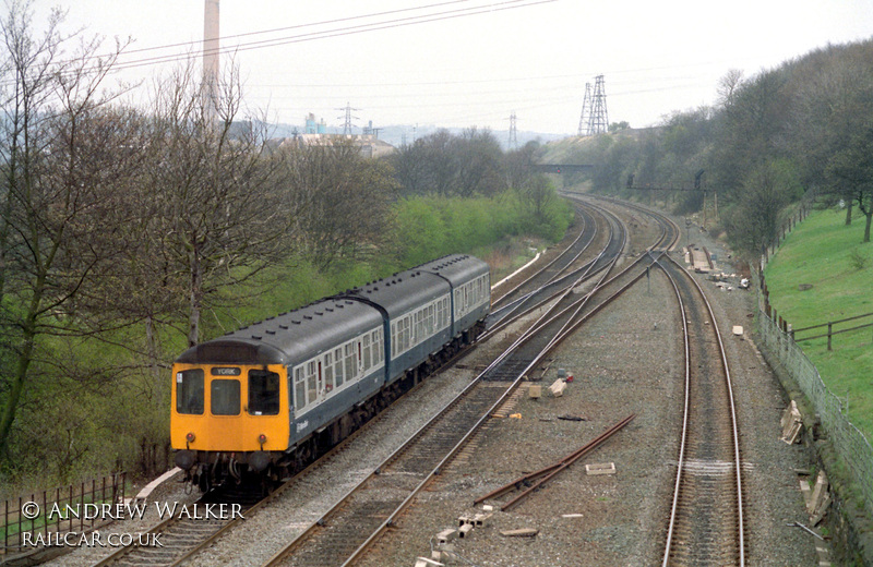 Class 110 DMU at Mirfield East Junction