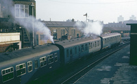 Class 111 DMU at Stratford Low Level