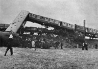 Damaged DMU at Singleton Bank