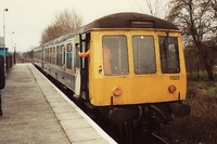 Class 114 DMU at Sinfin Central