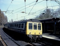 Class 115 DMU at University station