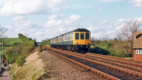 Class 115 DMU at Wootton Wawen