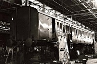 Class 115 DMU at possibly Swindon Works