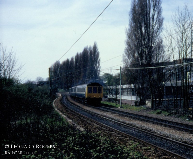 Class 115 DMU at University station