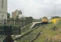 Class 116 DMU at Cardiff Bute Road