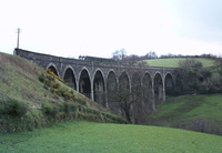 Class 116 DMU at Shillamill Viaduct