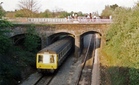 Class 116 DMU at between Warwick and Leamington Spa